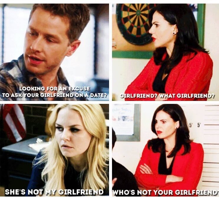 "Regina was getting jealous when we were actually talking about her."