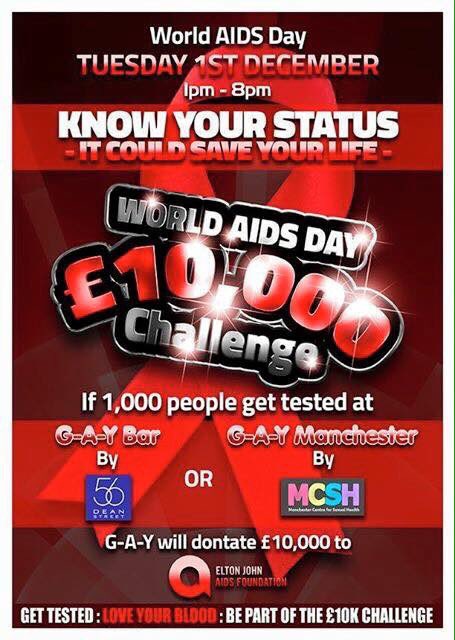 AshtonBradleyX's tweet photo. Get yourselves down to G-A-Y London or Manchester tomorrow! Raise money get your self tested on #WAD @JeremyJoseph https://t.co/KduhDzt88n