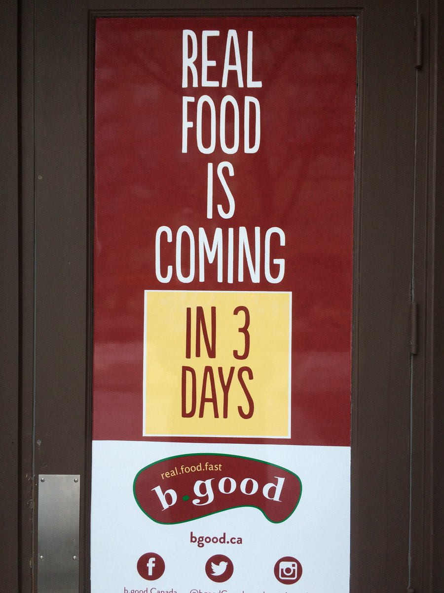 bgoodcanada's tweet image. 3 is the magic number! 3 days until the opening of b.good located at 573 Queen St. West! #toronto #realfoodfast