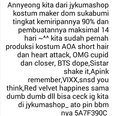 <a href="/LGenerationCrew/">LightGee Dance Cover</a> [helpRT] hai yg lagi cari kostum maker trusted ceck pict ya gomawo ~^^