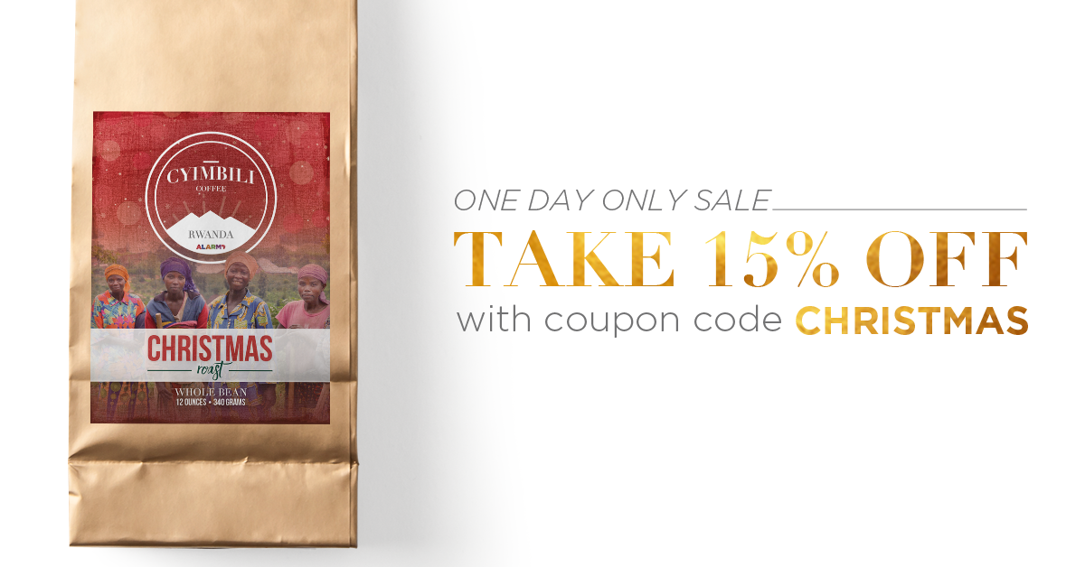 CyimbiliCoffee's tweet photo. TODAY ONLY: Take 15% off our limited edition Cyimbili Christmas Roast! #CoffeeChangesLives

https://t.co/jd25dOVUCr https://t.co/Key4mwMYWJ