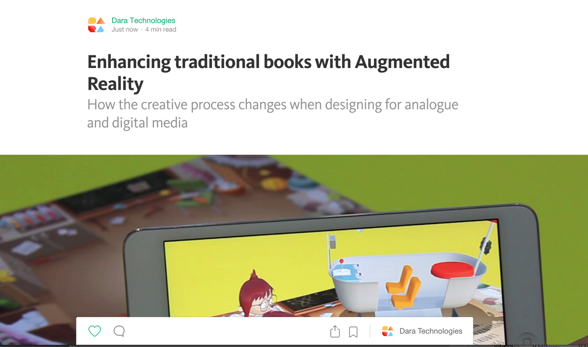 dara_tech's tweet photo. Check out our article on the creative process behind our #AugmentedReality children's book! https://t.co/Aq91laOYMs https://t.co/Xt2vqAuWar