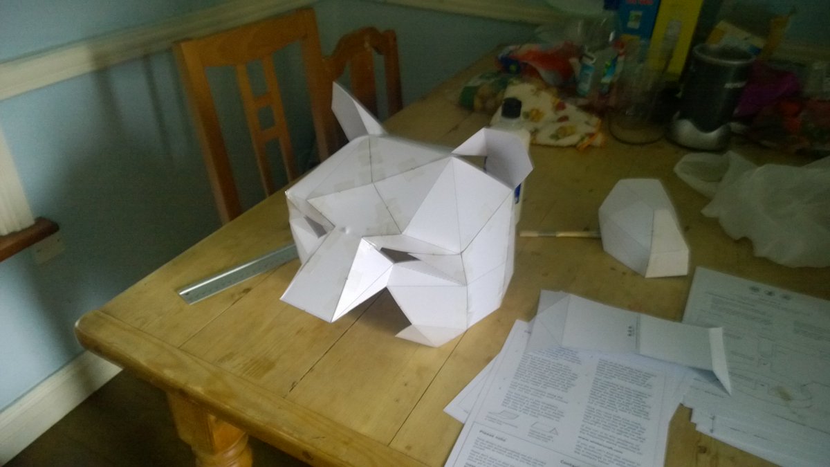 richgizmo's tweet photo. Forming a shape now. Will need to give it a few layers of paper mashe. #indiedev #makingCharacters #randoms https://t.co/Hzgy7zNpJN