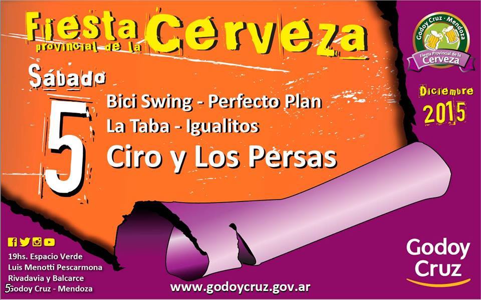 igualesmusic's tweet photo. Fiesta de la Cerveza- Godoy Cruz, Mendoza!!! https://t.co/fhh6kIxNEK