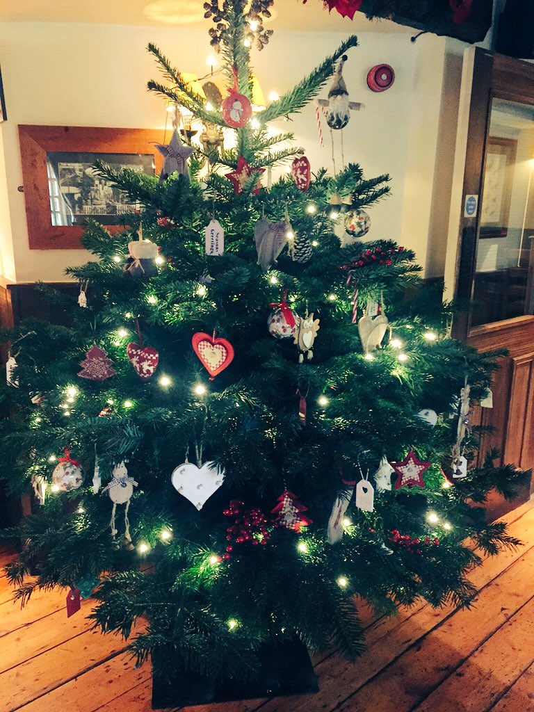 WhiteHartStock's tweet photo. The Christmas elves have delivered and decorated our real Christmas tree. It's officially Christmas #onlyatfullers https://t.co/QSuaUR9y1z