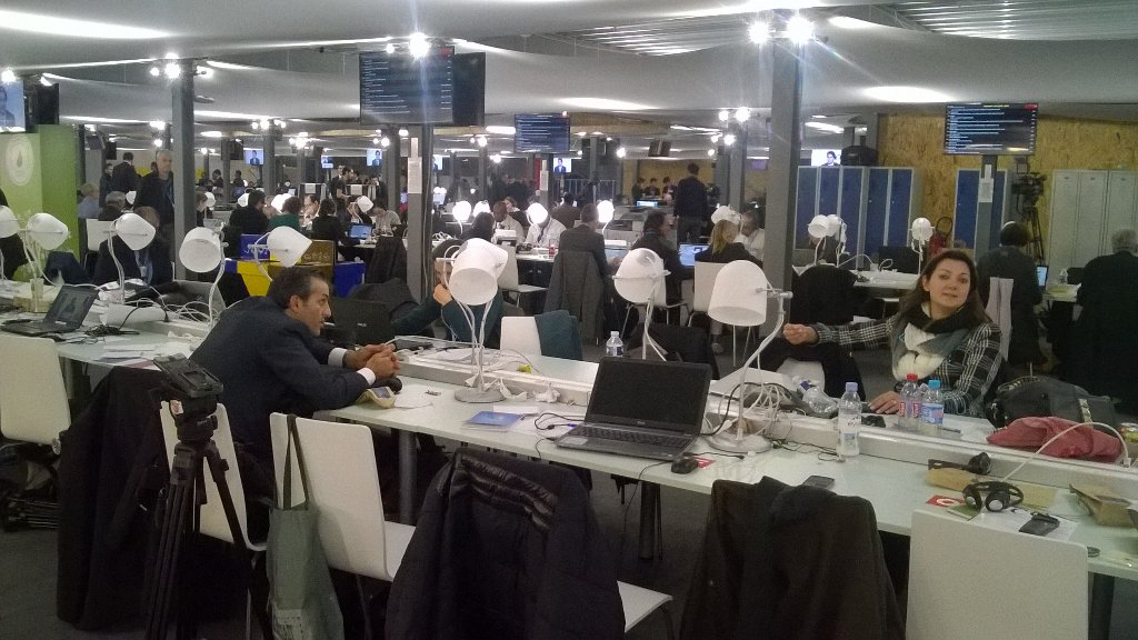 #COP21, les coulisses de la salle de presse