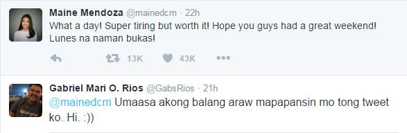 GabsRios's tweet photo. @mainedcm Di ko Maine-tindihan kung bakit di mo ko pinapansin :3 #GabDubSaTamangPanahon https://t.co/zJqIMuLm2Y
