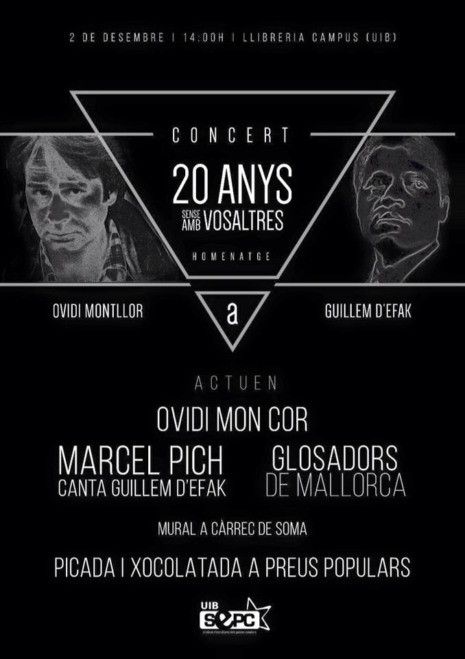 Concert en homenatge a Ovidi Montllor i Guillem d'Efak a l'UIB (02-12-15)