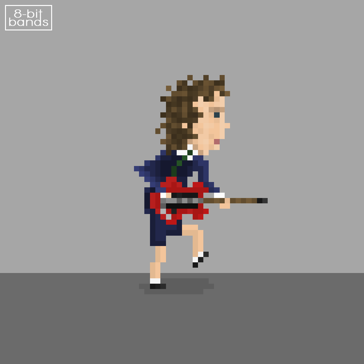 8-bit Bands on Twitter: "#AngusYoung in #8bits! #ACDC #pixelart https