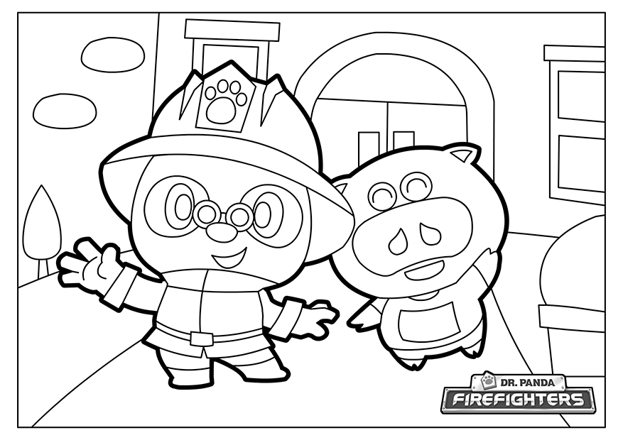 Dr Panda On Twitter Enjoy These Dr Panda Firefighters Coloring Pages With Your Kids Fill Them In With Your Best And Brightest Colors Https T Co Kbakukfsli Twitter