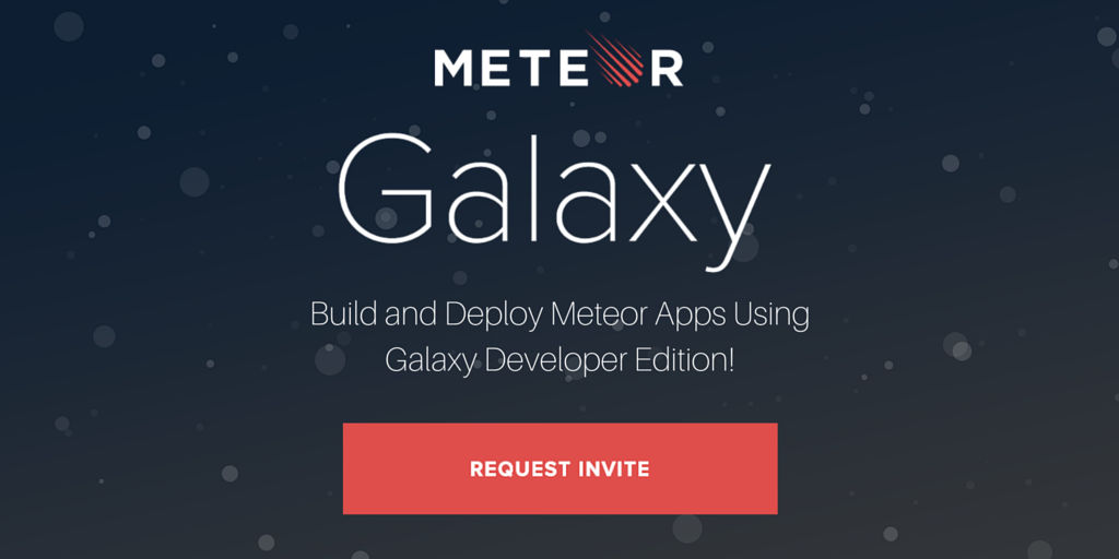 meteorjs's tweet photo. Build and run Meteor apps on Galaxy Developer Edition.
https://t.co/sNzZBVZDNn #cybermonday #meteorjs #meteorgalaxy https://t.co/RLUKy2g8S2
