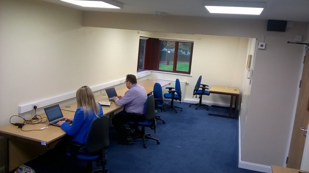 New touch down area at Ash Green....ready and able (not referring to the two occupants)!