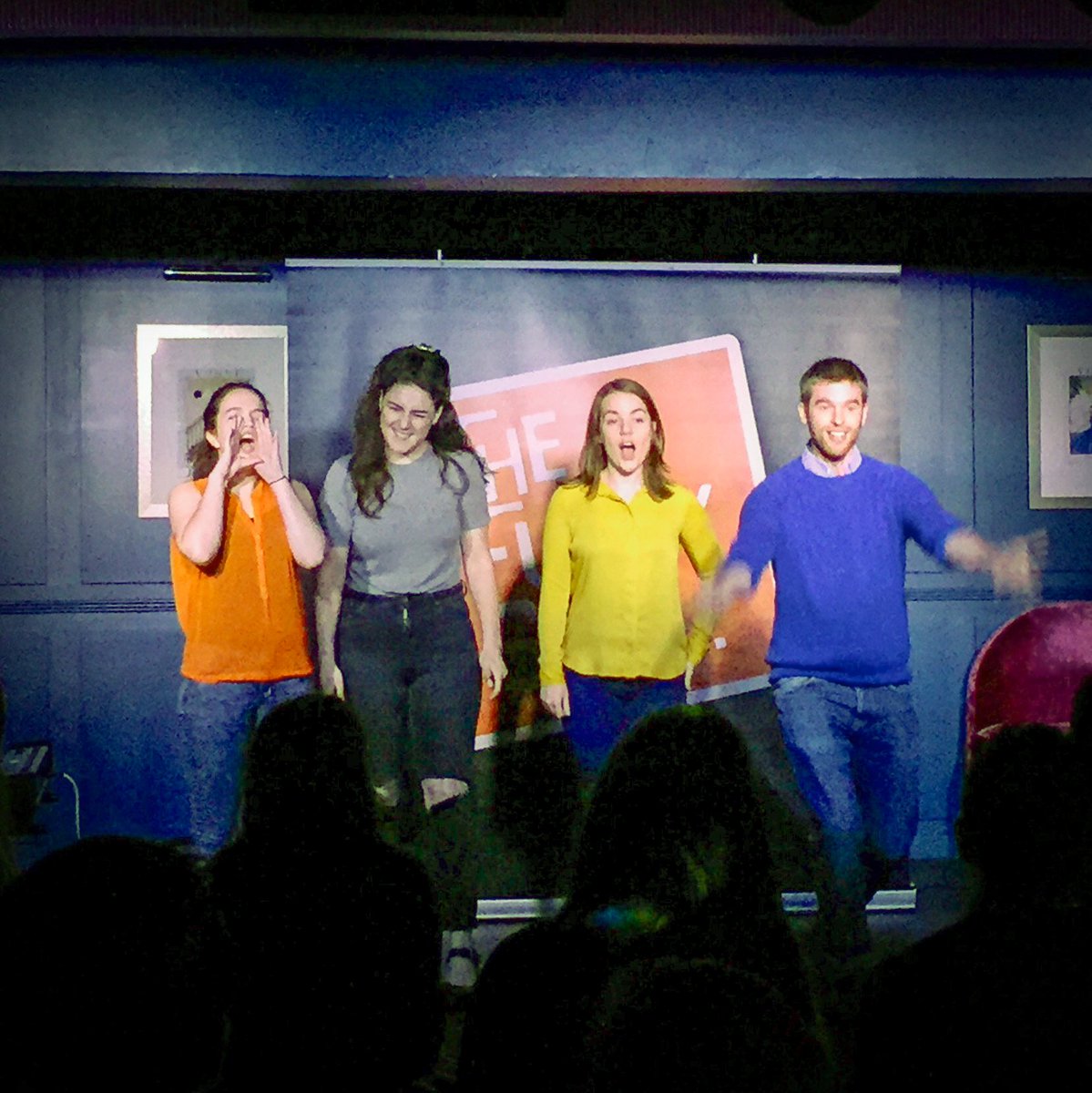 TheRubiks's tweet photo. Thanks @TheFunnySide for a great night! @groomingdoctor @TamsynKelly @SproutImpro you were a hoot! #CowRiding #impro https://t.co/N4aElV2FN5