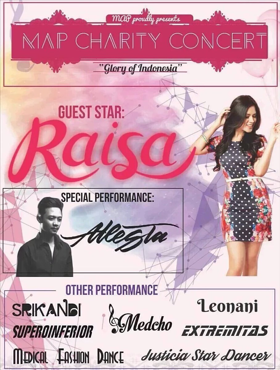 MalangChannel's tweet photo. #Malang | 18 Desember 2015 | MAP Charity Concert w/ @raisa6690 &amp; @Atlesta | Graha Cakrawala UM | info IG : @mapfkub https://t.co/vBtKN9AeIQ