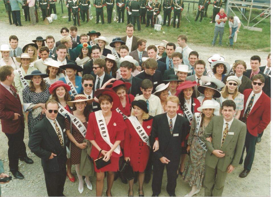 Paddywagontour's tweet photo. Spot paddywagon MD charlie as a Rose of Tralee escort back in 1993. https://t.co/e9797Eq82j