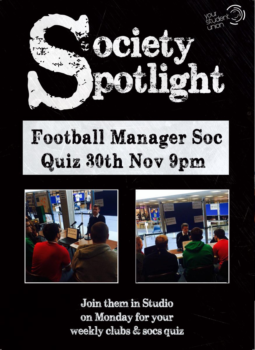 stirlingunion's tweet photo. Tonight's Society Spotlight pub quiz is brought to you by @stirfmsoc! Join them in Studio from 9pm (@Stir_Community) https://t.co/Fz1U6PeXTO