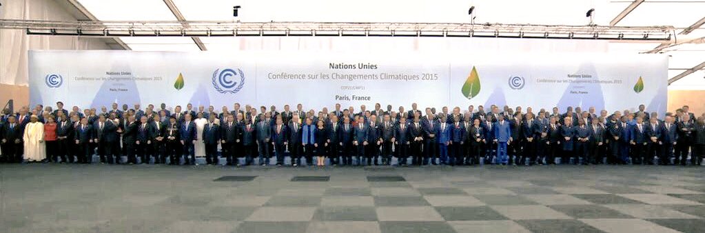 UN's tweet photo. 150 world leaders at the UN Climate Change Conference in Paris today. #COP21 https://t.co/rs9bZmz2mS