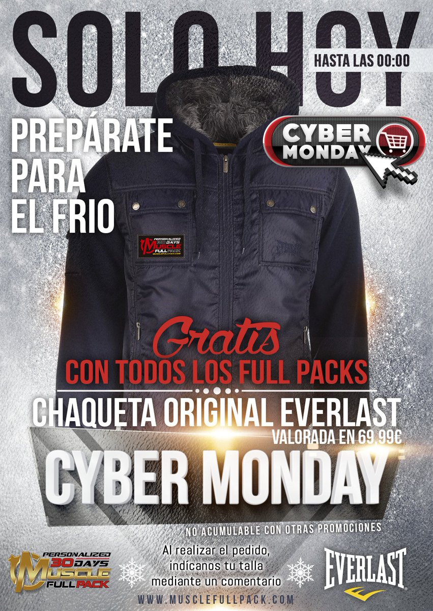 Muscle_Force's tweet photo. Solo hoy... llévate con tu Muscle Full Pack esta magnica Chaqueta totalmente GRATIS!!!
https://t.co/cMgVXzVmZV https://t.co/T9zvps6vS1