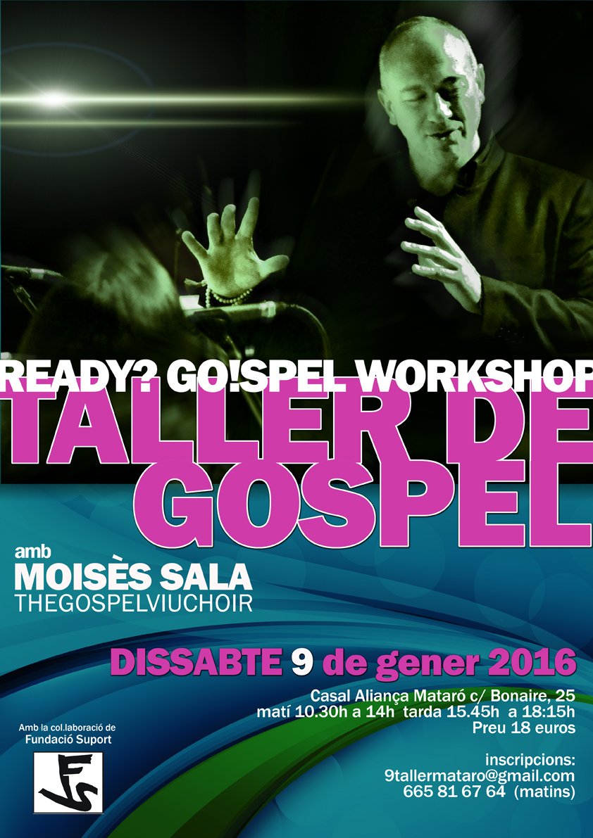 nusfora's tweet photo. #9TallerGospelMataró amb MOISÈS SALA.@GospelViu 
Si t'agrada el Gospel, aquest és el teu taller !!
ARE YOU READY ?? https://t.co/znqLYldBfx