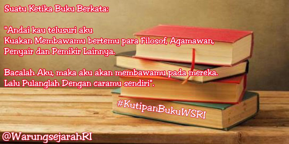 Saat Buku Berkata. #KutipanBukuWSRI
