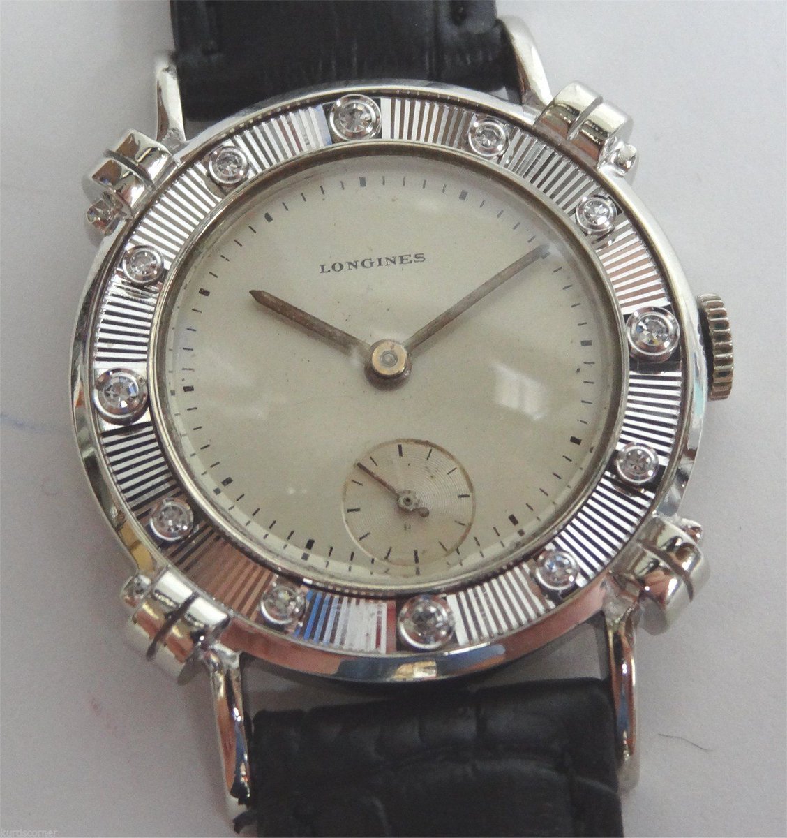 Birmingham_Coin's tweet photo. Men's #Longines 14 Karat White #Gold 17 #Jewel Unadjusted #Wristwatch Running
#Watches 
https://t.co/JA5KCkK7jl https://t.co/3jx6TrjkIG