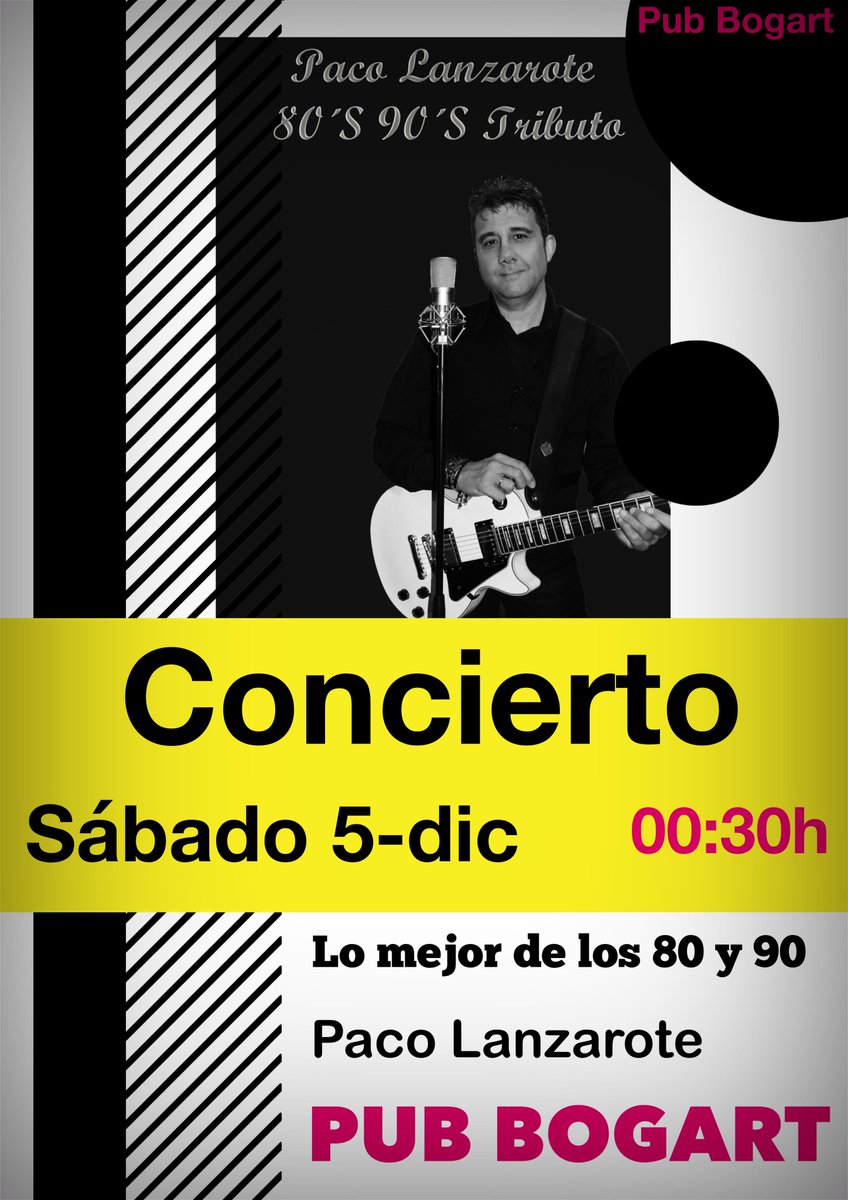 Este sábado tienes una cita en <a href="/PubBogart/">Pub Bogart</a> porque te hemos preparado un conciertazo: El mejor tributo 80'S y 90'S