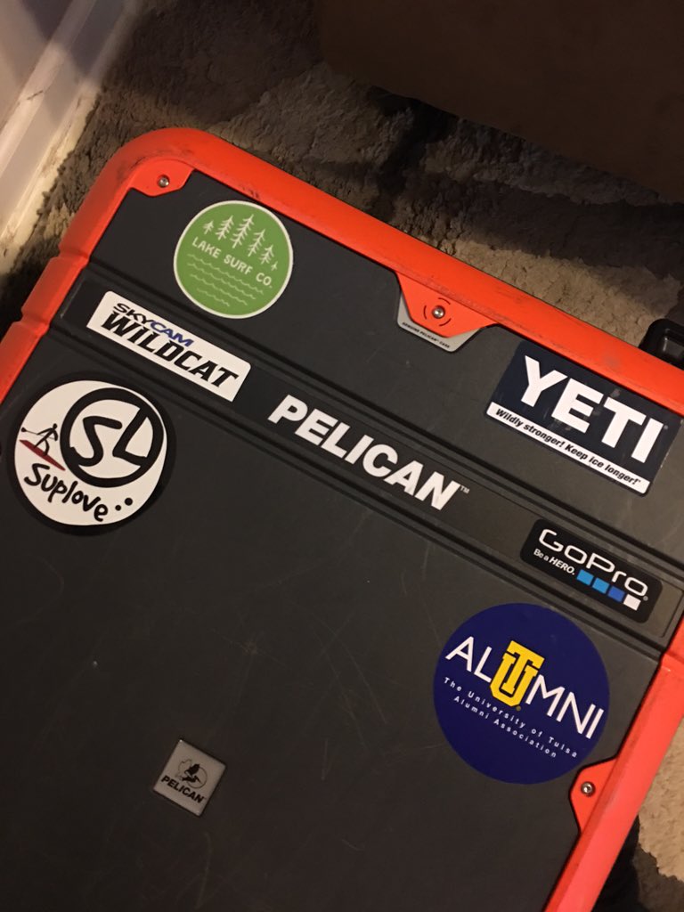 samrwalker's tweet photo. Just found another @LakeSurfCo sticker in a drawer. It's at home on my suitcase now! https://t.co/6ETOSK45F7