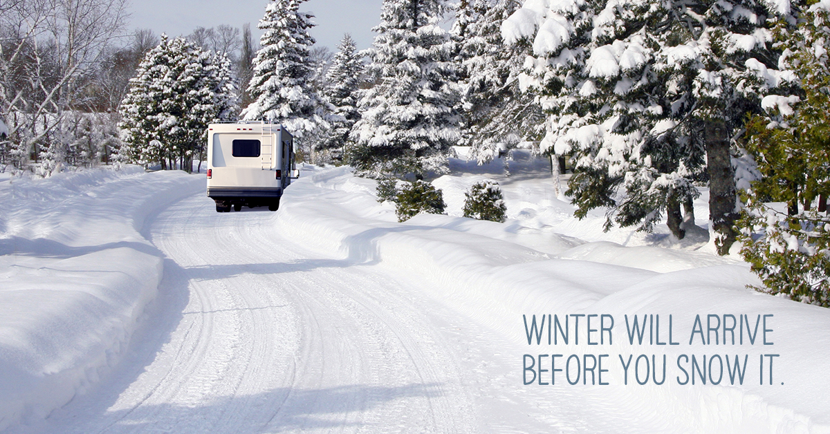 GoRVingCanada's tweet photo. Winterizing or looking forward to a winter trip? Check out our winter #RVing checklist: https://t.co/qTn2ZEyp6e. https://t.co/hmMYZr7AaR
