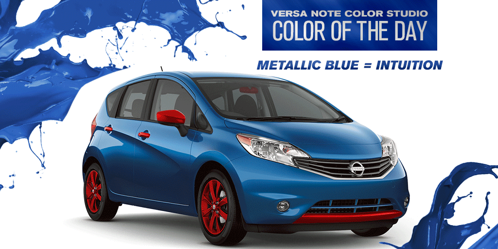 NissanUSA's tweet photo. Tweet a photo of something Metallic Blue w/ #VersaNoteColorContest for a chance to win $100! https://t.co/7mDq6yjo9n https://t.co/sLS29PLuj8