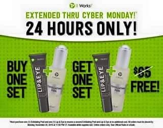 destiny_zuber's tweet photo. Get your 👄Lip &amp; Eye with Exfoliating Peel set. PLUS, get ready to say "WOW" and make this #CyberMonday to remember! https://t.co/xb1jLEhe2E