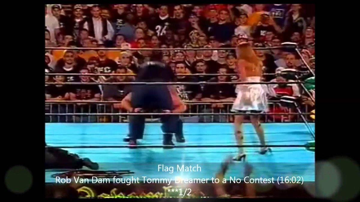 ECWHistory's tweet photo. Also on the show @TherealRVD and @THETOMMYDREAMER fought to a draw in a flag match #ECWHistory https://t.co/k6te63T6Zn