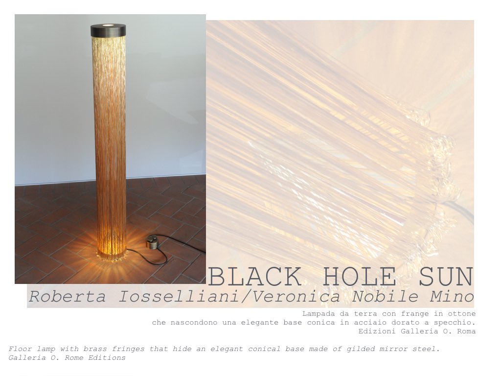 #Iosselliani #VNM #BlackHoleSun #Floorlamp #GalleriaO.