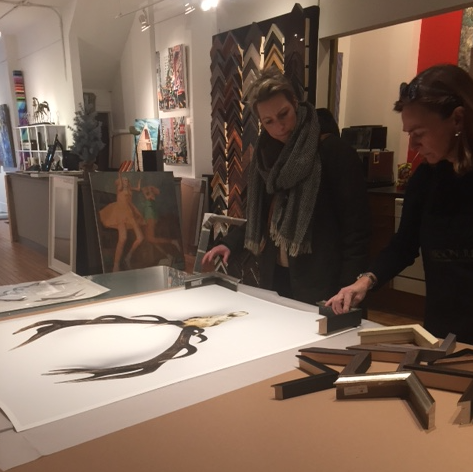 dimensionscf's tweet image. #OhDeer redux, final #framing COMING SOON!
#annachurch #artists #art #riversideTO #customframing #framingTO