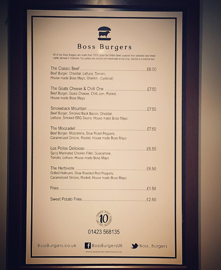 HIF2016's tweet photo. Get yourself to @Boss_Burgers for #Harrogate's top #burger. Amazed at what these guys have achieved!! #HIF16 #food https://t.co/zXOWe0w55M