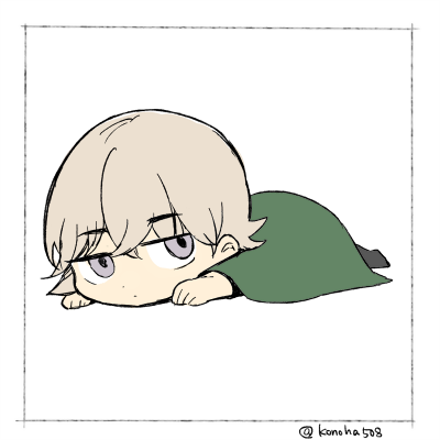 木葉さん(@konoha508 ) のだるーんユズルを自分絵…自分絵で…??こんな感じでいいんだろうか…すみませんありがとうございました～!#いいねしてくれたフォロワーさんのアイコンを自分の絵柄で描く 
