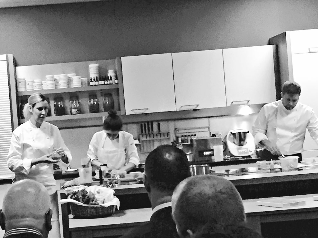 urbuncafe's tweet photo. Didn't envy @ruthlappin having to fillet Β£150 pce of halibut under Clare Smyth's supervision today! #YoungChef2015 https://t.co/zUfPmxaqih