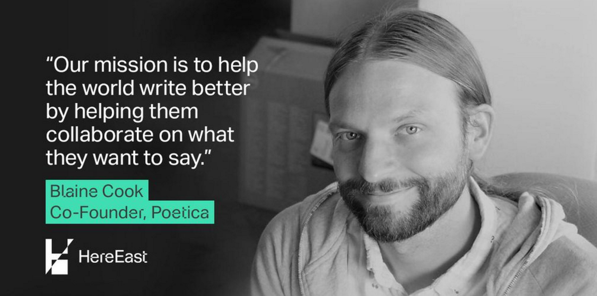 HereEast's tweet photo. Reflecting on intuitive technology reading a great #MakerMonday with @blaine from @poetica https://t.co/AvZRobuzyU https://t.co/ses6rUSlx7