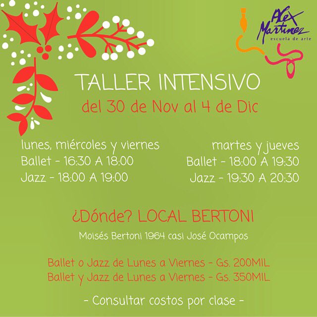 amarballet's tweet photo. ¿Listas para trabajar hoy? ¡No desaproveches esta oportunidad de seguir bailando! 💚 #amarbailar #lasdeAlexHolidays https://t.co/gjNCIU7Jgd