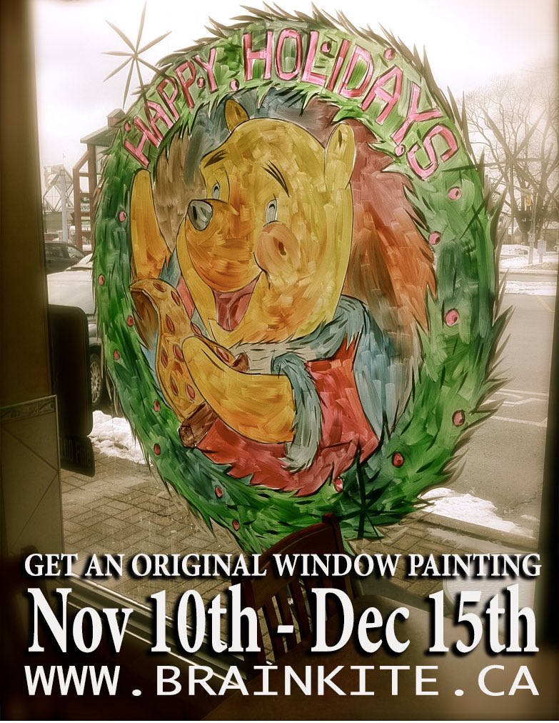 Know anyone, or businesses looking for some serious #windowpainting ? #brainkite #niagarafalls #stcatharines