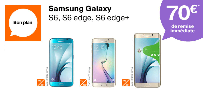 Orange_France's tweet photo. #BonPlan 70€ remboursés sur le Samsung #GalaxyS6
https://t.co/dCnybGjlui https://t.co/z4rOLOnAf8