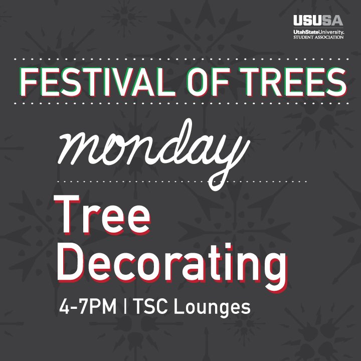 UtahStateSA's tweet photo. You get a tree! You get a tree! EVERYONE GETS TREES! #FoT2015 https://t.co/GHJXDAZQpZ