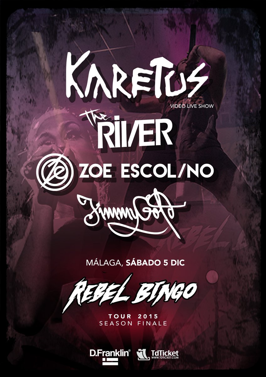 rebelbingoSpain's tweet photo. RT para una ENTRADA DOBLE GRATIS!!!
REBEL BINGO MÁLAGA -Season Finale- Sábado 5 Dic
https://t.co/Zck1ED8JOc https://t.co/k8ae1NLC4q