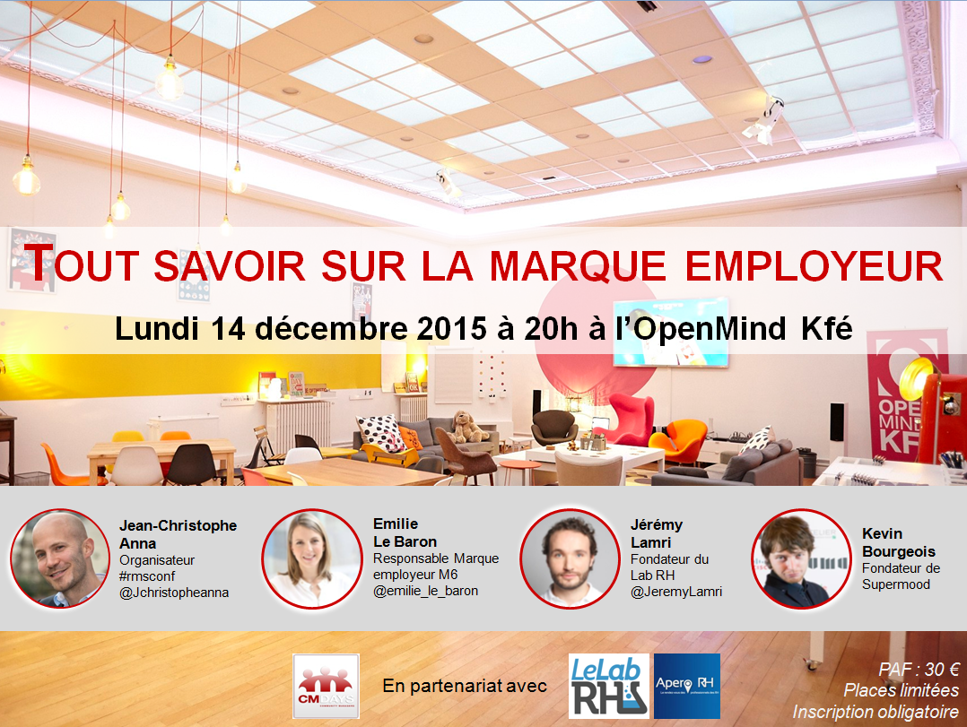 Salsarulo's tweet photo. #CMDays #Paris #marqueemployeur #socialmedia @LeLabRH @AperoRH Inscription => https://t.co/3cz2HpXW6y https://t.co/FNPzamK0rZ