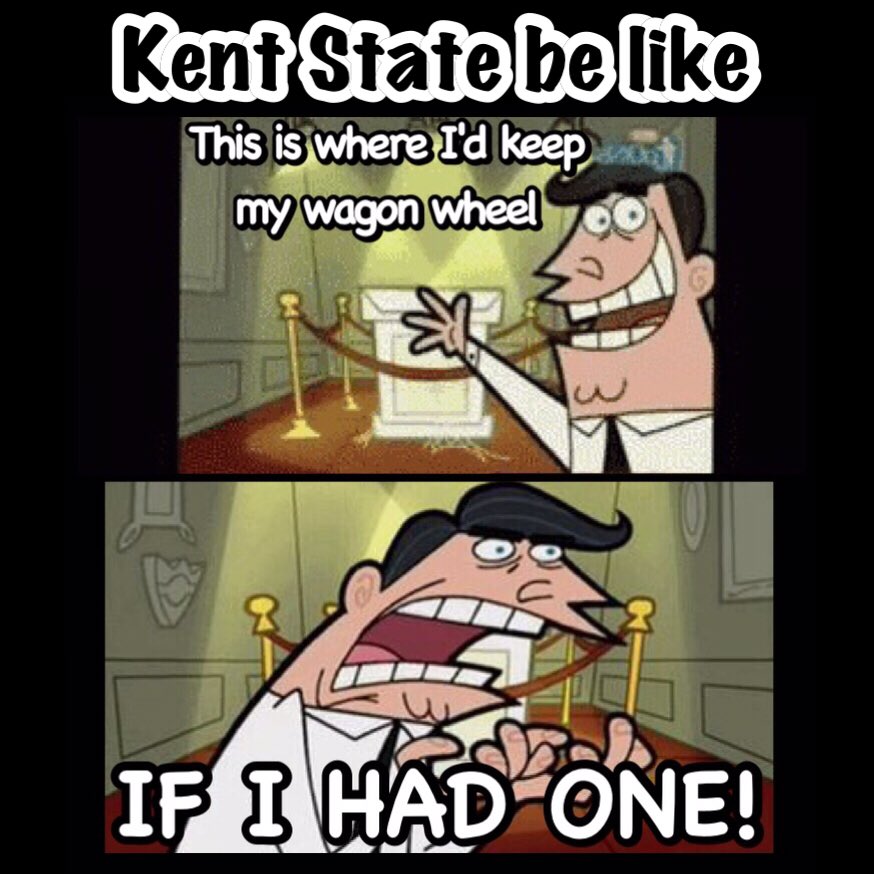 jquad2014's tweet photo. I made this up and thought it was pretty funny👌🏼 plus it got 80 upvotes on yik yak #KentStateSucks #WagonWheel https://t.co/OeJ4zy4hhj