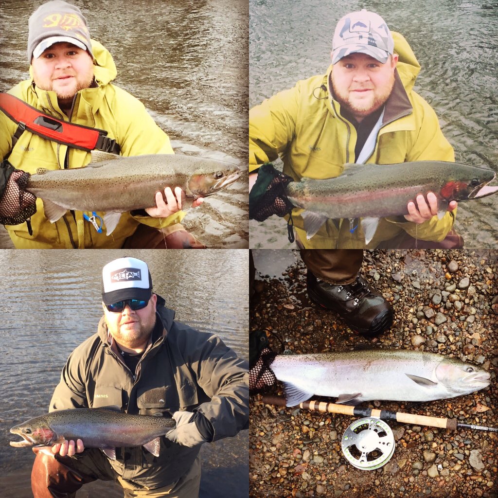 Steelheadereric's tweet photo. Great weekend of chasing steelhead!#steelhead #raventackle #bloodruntackle #floatfishing #floatsgone #centerpin https://t.co/q3PXGeexu5