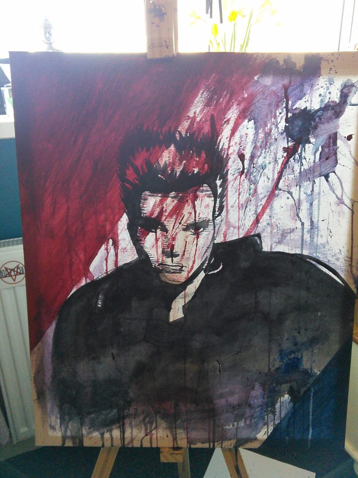 NoniWoods's tweet photo. @BillyIdol Happy birthday! Have a great day :) I painted this myself, hope you like it! https://t.co/fZShnEq4EA