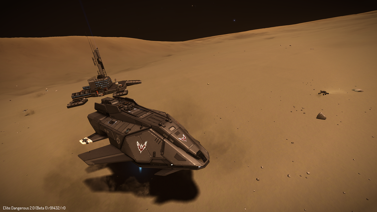 elanstreaming's tweet photo. The Beagle has landed!
#EliteDangerous #HorizonsBeta https://t.co/2T8FrY3tbJ