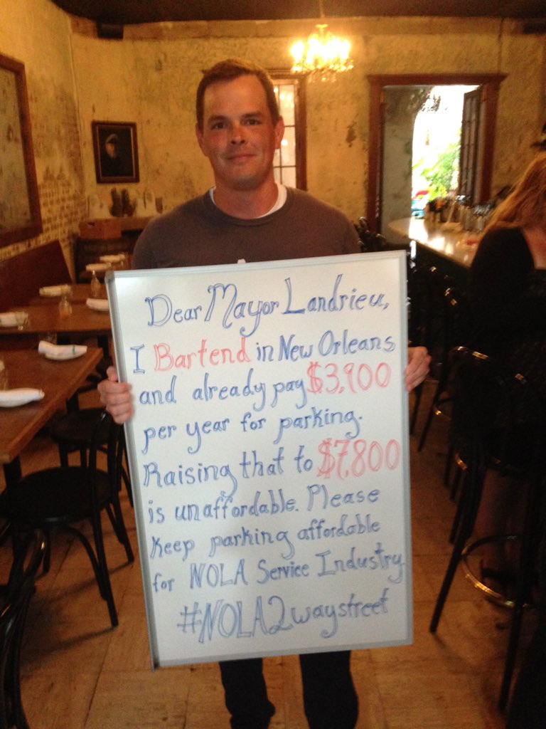 Supporting the bartending and hospitality industry. #NOLA2waystreet