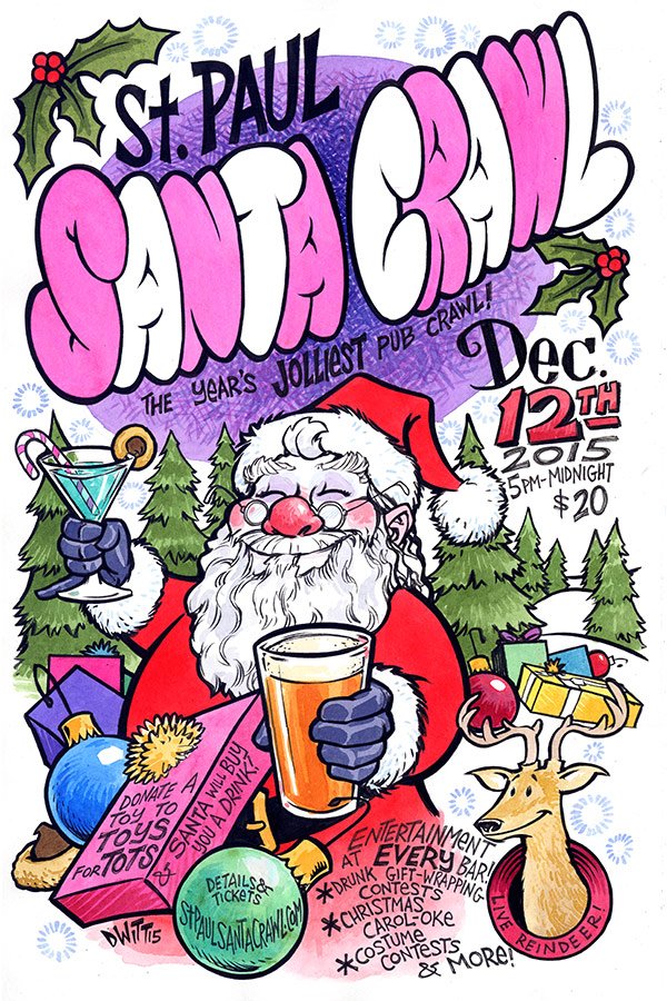 summitbeer's tweet photo. Drunk Gift Wrapping, Carol-oke, Live Reindeer. Great holiday fun @stp_santacrawl 12/12! https://t.co/hcfcrBSBqg https://t.co/wDra7FsFPC