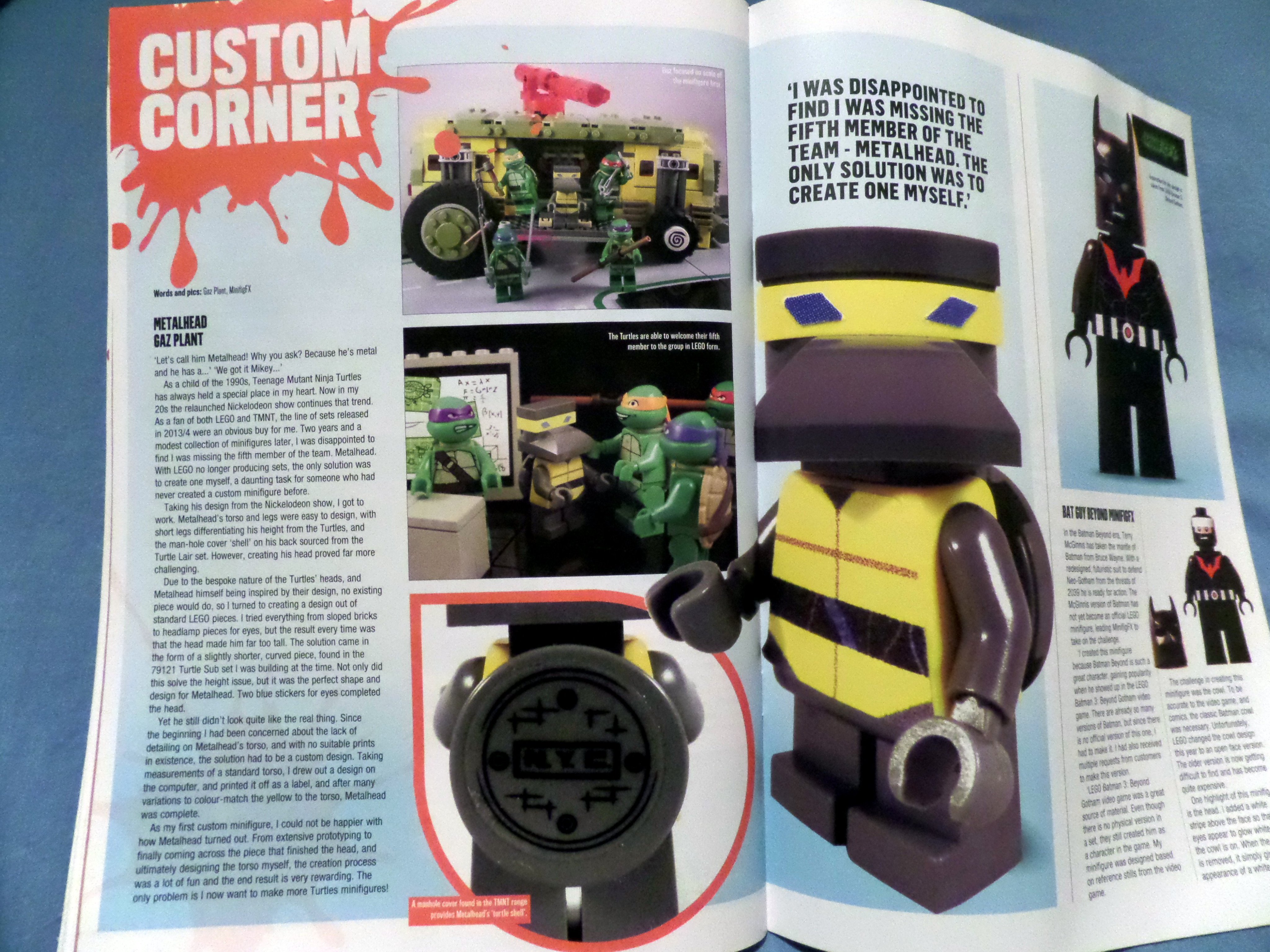 Gaz Plant on X Massive thank you to blocksmagazine for featuring my custom LEGO TMNT Metalhead minifigure in this month s issue https t 4XzXk7qbXu X